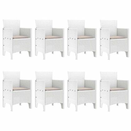 Комплект за хранене в градината 9 pcs Светлосиво Ратан Polt