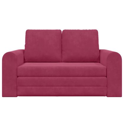 Диван легло Виненочервен 148 x 71 x 83 см Кадифе