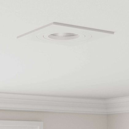 Спотлайтове с прожектори 24 pcs Бяло 9 x 9 x см Алуминий