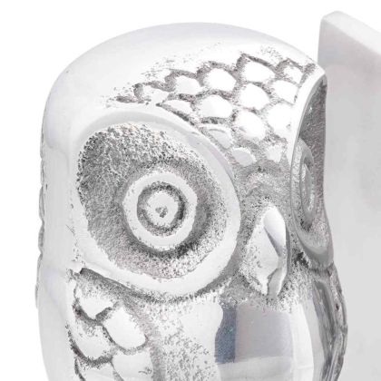 Подпори за книги 2 pcs Сребрист 7 x 9 x 11 см Алуминий