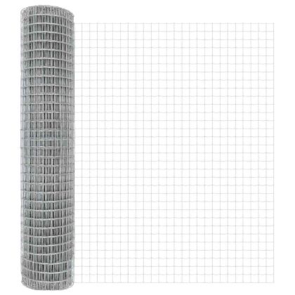 Европейска ограда Сребрист 1.6 x 10 m Горещо поцинкована желязо