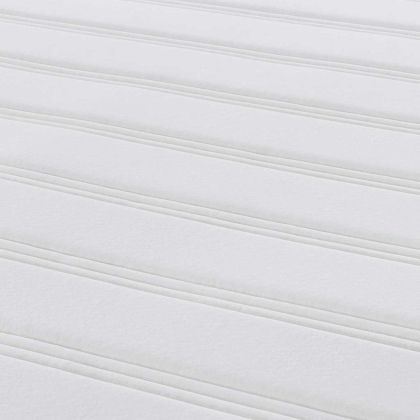 Матрак за легло с матрак Светлосиво 140 x 200 cm текстил