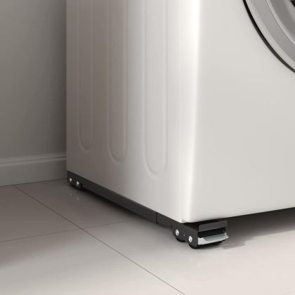 Основа за пералня 2 pcs Черно 72 x 5 x 4,5 см