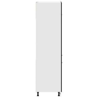 Шкаф за хладилник с рафт Riga Черен дъб 60 x 57 x 207 см