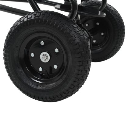 Ръчен разпръсквач за сол, PVC и стомана, 125x74x79 см, 45 л