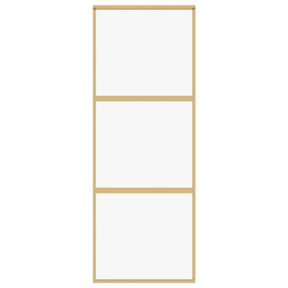 Плъзгаща се врата 76x205 см прозрачно ESG стъкло и алуминий