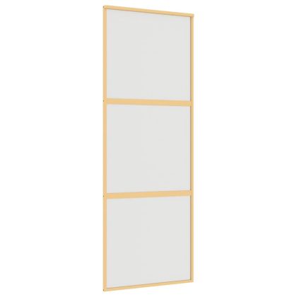 Плъзгаща се врата 76x205 см матирано ESG стъкло и алуминий