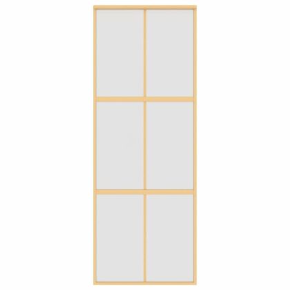 Плъзгаща се врата 76x205 см матирано ESG стъкло и алуминий