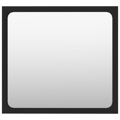 Комплект мебели за баня, черен, ПДЧ