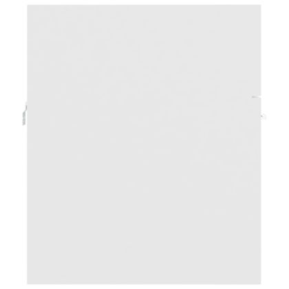 Комплект мебели за баня, бял, ПДЧ