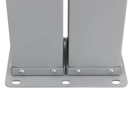 Прибираща се дворна странична тента, 140x1200 см, синя