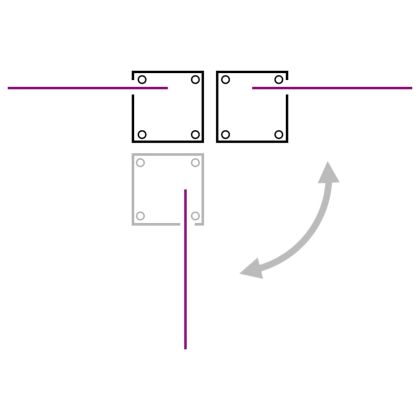 Прибираща се дворна странична тента, 140x1200 см, червена