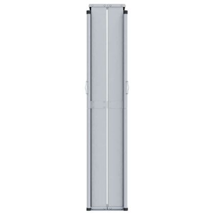 Прибираща се странична тента, черна, 200х600 см