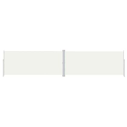 Прибираща се странична тента, кремава, 220x1000 см