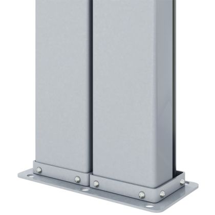 Прибираща се странична тента, черна, 180x1200 см