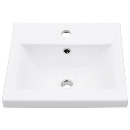 Комплект шкафове за баня от 5 части дъб сонома инженерно дърво