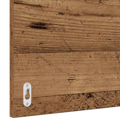 Комплект мебели за баня с чекмедже 2 pcs Стара дървесина и бяло