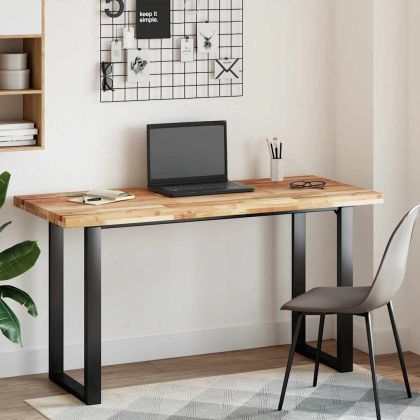 Плот за маса, правоъгълен, 120x60x4 см, акация масив