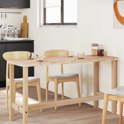 Плот за маса, правоъгълен, 120x60x4 см, акация масив