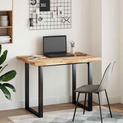 Плот за маса, правоъгълен, 120x70x4 см, акация масив