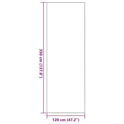Мат за врата Кафяв и черен 120 x 350 см Полипропилен и винил