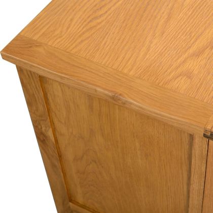 ТВ шкаф, 90x35x48 см, дъбово дърво масив