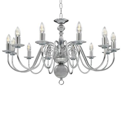 Полилей, сребрист, 12 х Е14 крушки