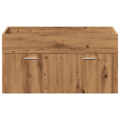 Комплект мебели за баня от 4 части Дъб артизан инженерно дърво