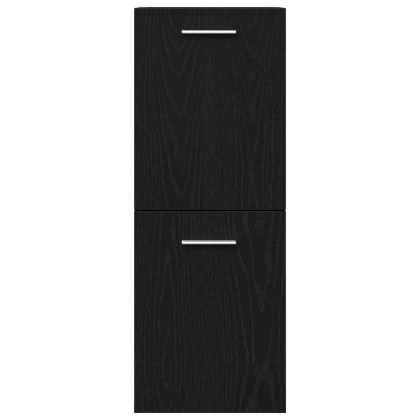 Комплект мебели за баня 5 pcs Черния дъб Инженерно дърво