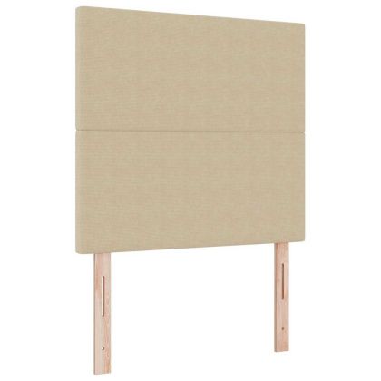 Легло с пружинирана основа Светлосив и бял 203 x 120 x 128 см