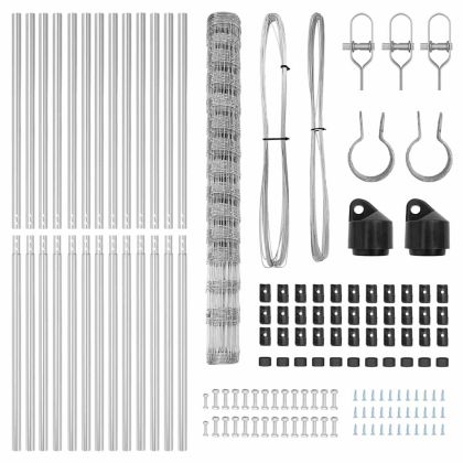 Ограда за пасища Сребрист 25 x 1.6 м Поцинкована стомана