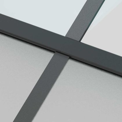 Плъзгаща се врата с комплект обков Черно 90x205 cm