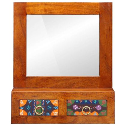 Стенен шкаф Кафяво 40 x 20 x 50 см Масивна акациева дървесина