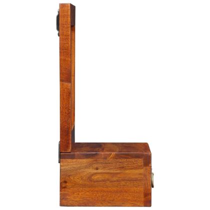 Стенен шкаф Кафяво 40 x 20 x 50 см Масивна акациева дървесина