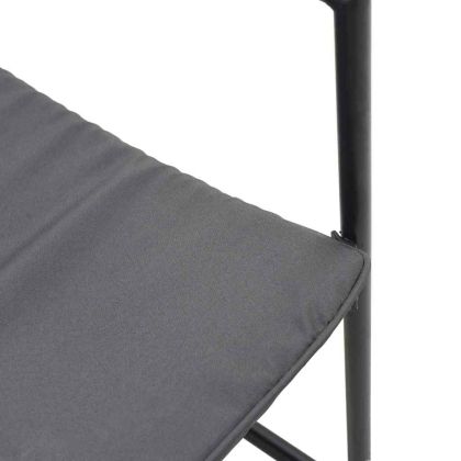 Градински столове 4 pcs Черен и антрацит 50.5 x 59 x 81.5 см