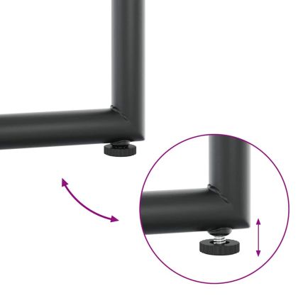 Градински столове 4 pcs Черен и антрацит 50.5 x 59 x 81.5 см