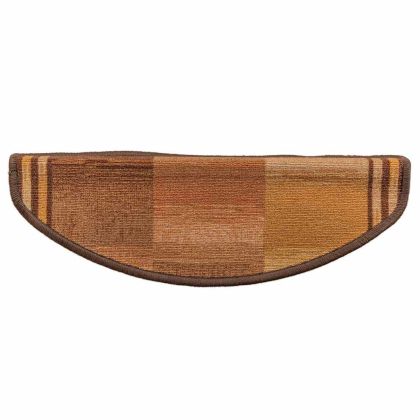 Самозалепващи стелки за стълби, 5 бр, 65x21x4 см, кафяви