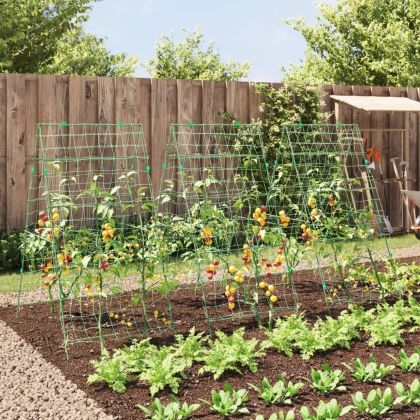 Градински перголи за увивни растения 3 бр А-рамка стомана