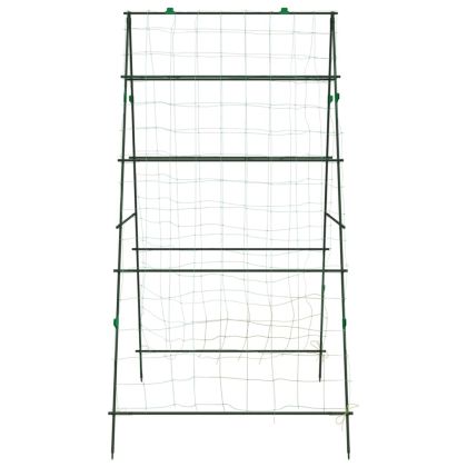 Градински перголи за увивни растения 3 бр А-рамка стомана