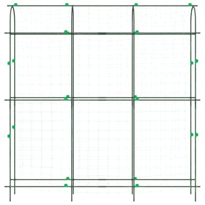 Градински перголи за увивни растения 3 бр U-рамка стомана