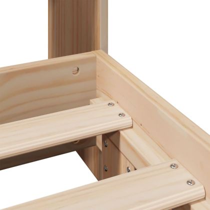 Рамка за легло без матрак, 90x190 см, масивна чамова дървесина