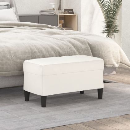 Пейка, кремава, 70x35x41 см, изкуствена кожа