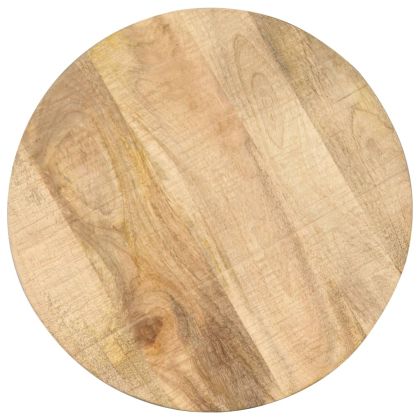 Странична маса, 45x(45-62) cм, мангово дърво масив и чугун