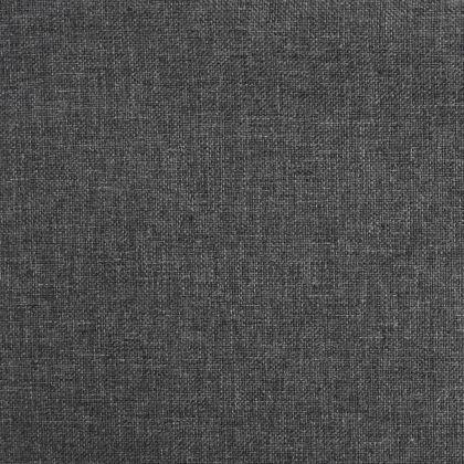 Въртящ се трапезен стол, тъмносив, текстил