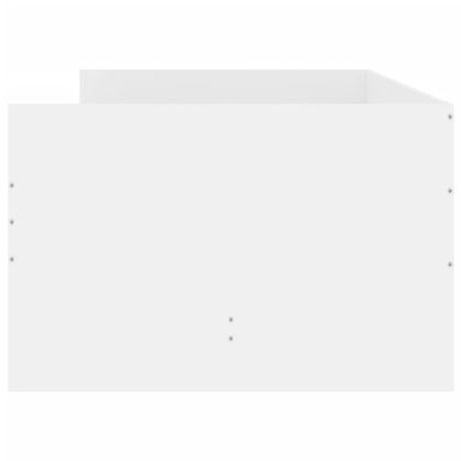 Рамка за легло, с чекмеджета, без матрак, бяла, 90x190 см