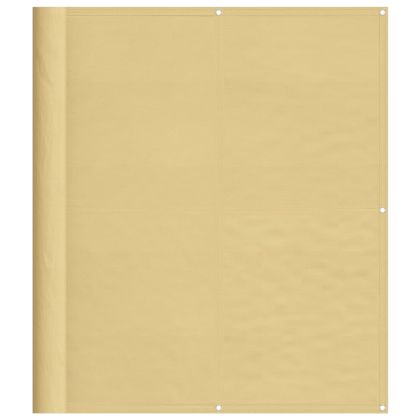 Балконски параван пясъчен 120x300 см 100% полиестер оксфорд