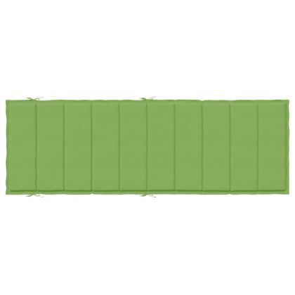 Шалте за шезлонг, меланж зелено, 186x58x4 см, плат