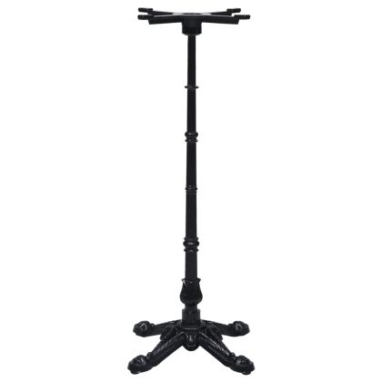 Крак за бистро маса черен 52x52x108 cm чугун