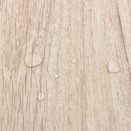 Самозалепващи подови дъски 20 бр PVC 1,86 м² светлокафяви