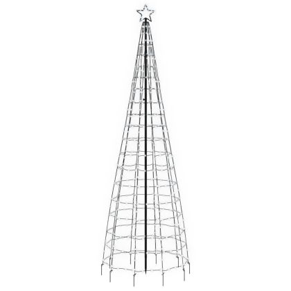 Коледна светеща елха с шипове 570 LED студено бяло 300 см